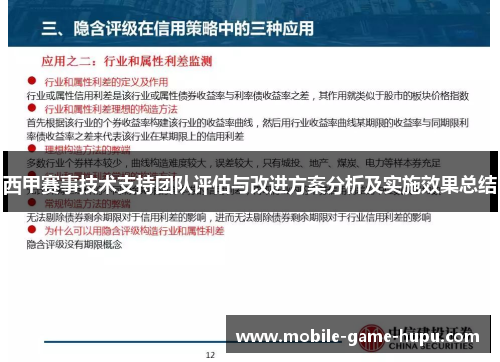 西甲赛事技术支持团队评估与改进方案分析及实施效果总结